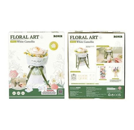 RoboTime 3D skládačka Bílá kamélie