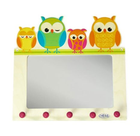 Hess Věšák se zrcadlem soví rodina