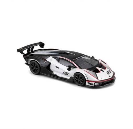 Bburago - RACE, Lamborghini Essenza SCV12, bílá perleť-černá, 1:32