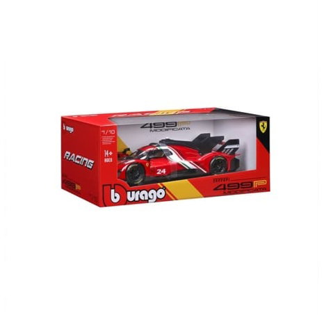 Bburago - RACING, FERRARI 499P MODIFICATA, červená, 1:18