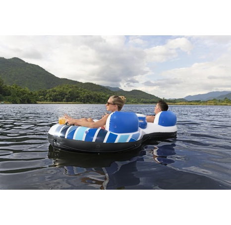 Nafukovací double křeslo se síťkou Rapid Rider™ - 50 x 240 x 122 cm