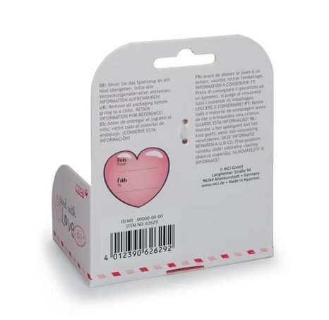 NICI Plyšový motýlek Love v dárkové krabičce, 10 cm
