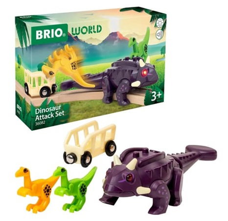 Vlaková sada dinosauří útok