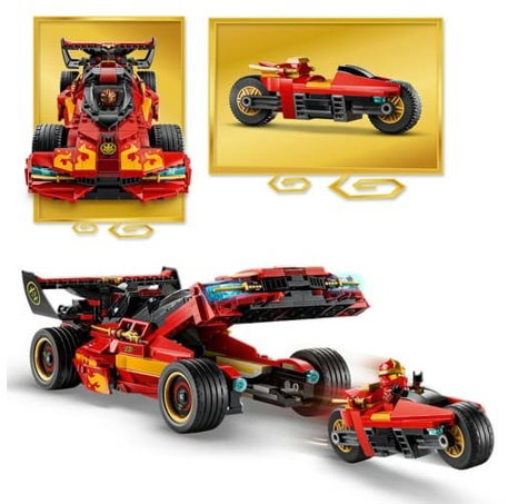 Lego Ninjago 71867 Kaiův červený bourák: 15 let NINJAGO