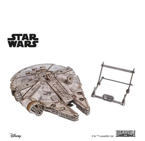 Ugears 3D dřevěná mechanická skládačka Star Wars Millennium Falcon
