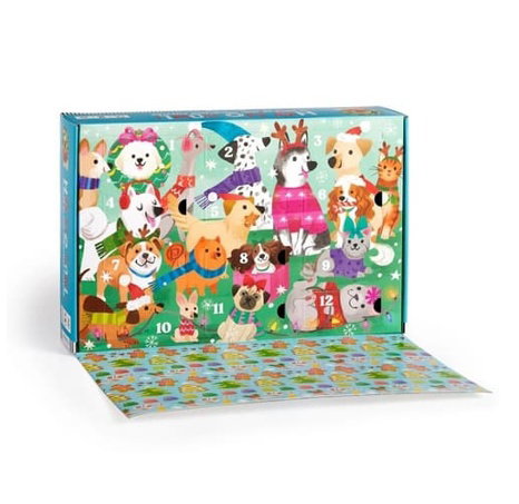 Mudpuppy Puzzle Předvánoční odpočítávání sada 12 ks