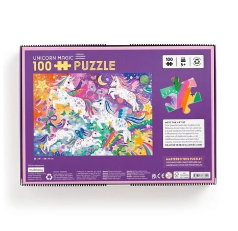 Mudpuppy Puzzle Kouzelní jednorožci 100 dílků