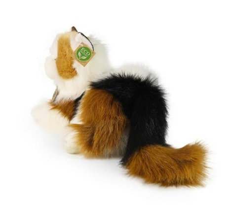Rappa Plyšová kočka calico trojbarevná 30 cm ECO-FRIENDLY