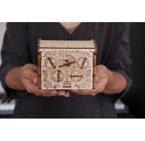 EscapeWelt 3D dřevěná skládačka hlavolamu Secret Treasure Box