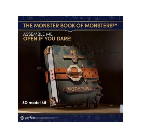 Ugears 3D dřevěná mechanická skládačka Harry Potter The Monster Book of Monsters