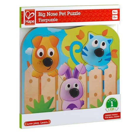 Hape Puzzle s úchytkami - Domácí zvířátka