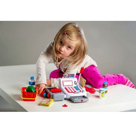 Pokladna s doplňky 30 cm na baterie