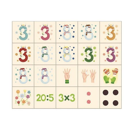 ČÍSLA 20 Dřevěné kostky