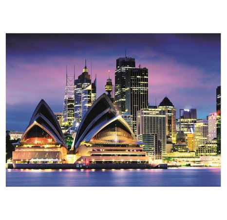 Dino Neon-Puzzle 1000 Teile Oper in Sydney 
