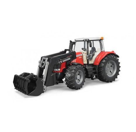 Bruder 3047 Traktor MASSEY FERGUSON + čelní nakladač