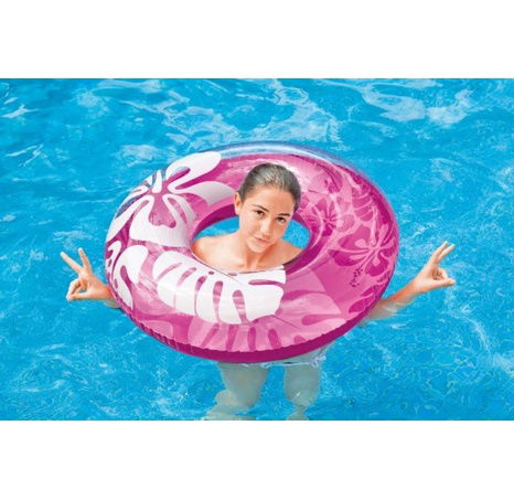 Kruh Intex plovací Květiny 91 cm