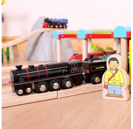 Bigjigs Rail Dřevěná replika lokomotivy Black 5 engine
