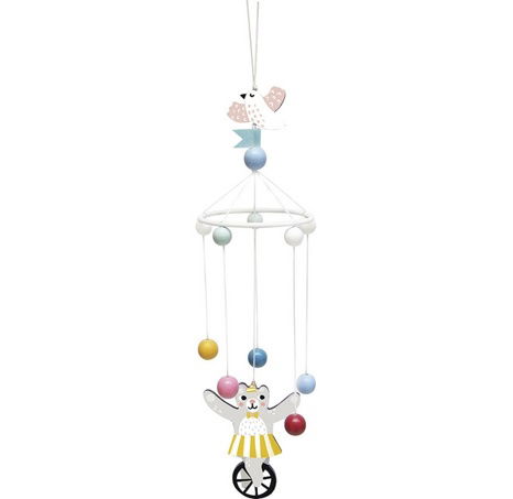 Vilac Wooden hängenden Karussell akrobatischen Teddybär