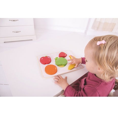Bigjigs Toys Vkládací puzzle ovoce