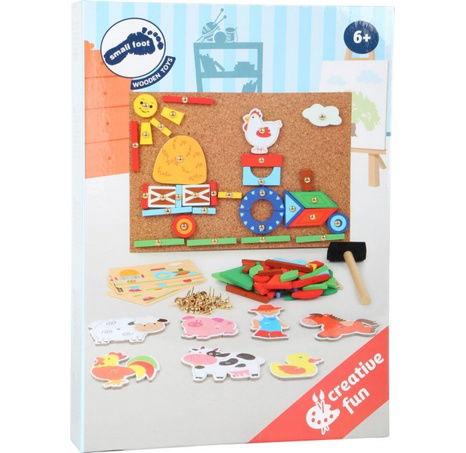 Small Foot Dřevěná kreativní hra farma