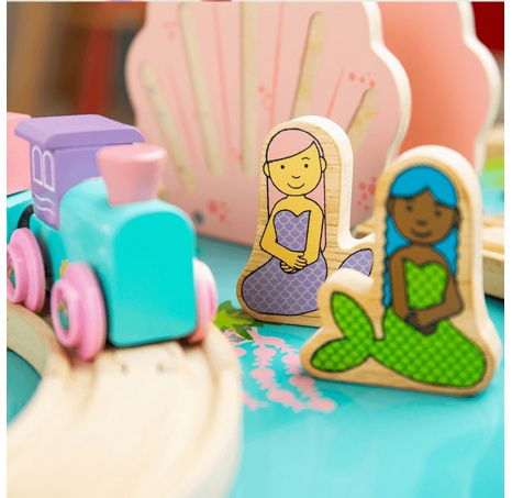 Bigjigs Rail Stolní vláčkodráha mořský svět