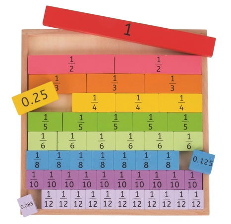 Bigjigs Toys Didaktische Bruchtabelle