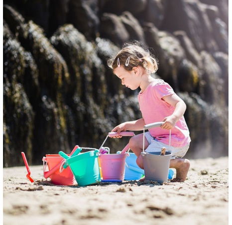 Bigjigs Toys Strand Eimer Rot