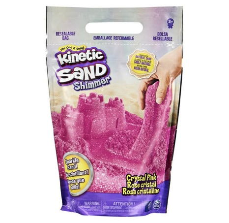 Kinetische Sandpackung mit rosa schimmerndem Sand 0,9 kg