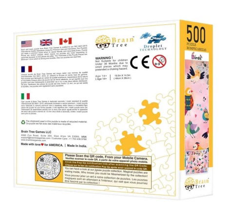 Brain Tree Puzzle Pohádkoví ptáci 500 dílků