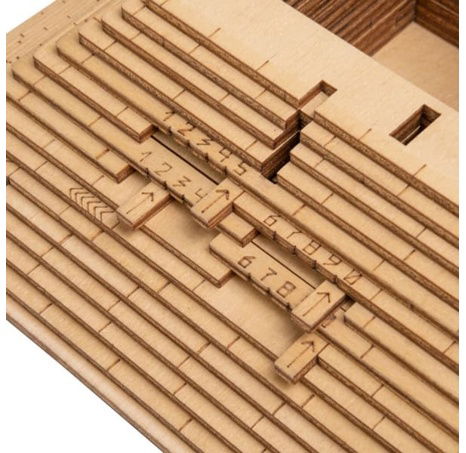 EscapeWelt Dřevěný hlavolam Pyramida