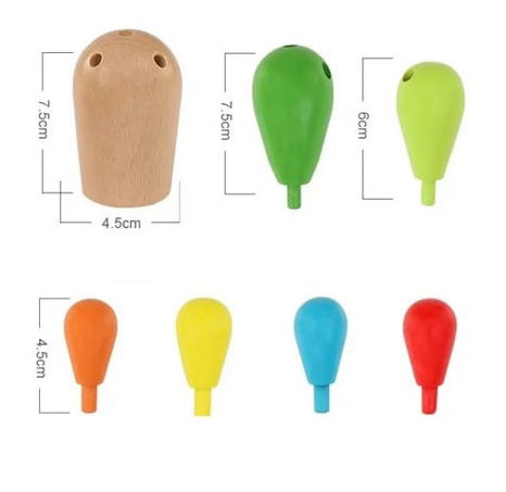 Bavytoy Dřevěná balanční skládačka kaktus