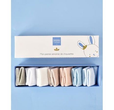 Doudou Dárková sada - ponožky pro chlapečka 0-6 měs.