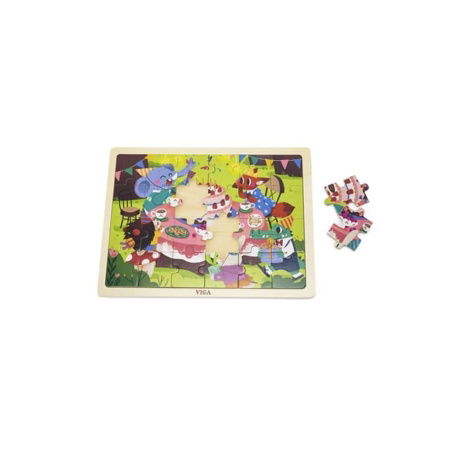 Dřevěné puzzle 24 dílků-narozeniny