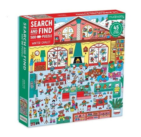 Mudpuppy Winter Cottage Puzzle 500 Teile