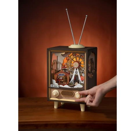 RoboTime 3D Dřevěné puzzle Karneval při západu slunce