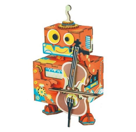 RoboTime 3D-Puzzlespielzeugboxen Musikalischer Roboter