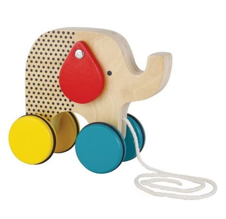 Petit Collage Jumbo Ziehelefant aus Holz