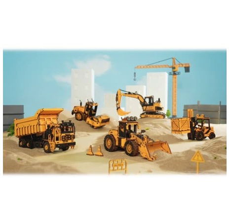 RoboTime dřevěné 3D puzzle Bagr