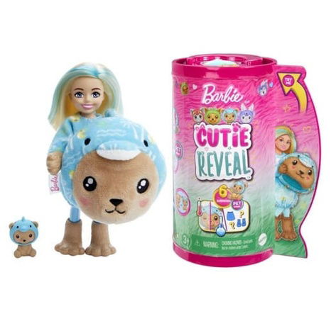 Barbie CUTIE REVEAL CHELSEA IN COSTUME - BEAR IN BLUE DELFIN COSTUME