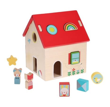 Petit Collage Jigsaw Puzzle Haus mit Tieren