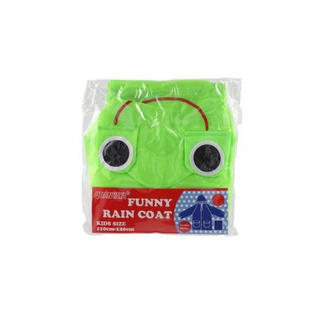 Pláštěnka dětská žába velikost 110-120cm zelená