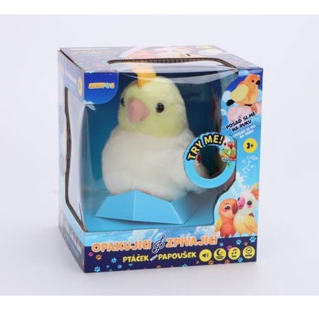 Opakující a zpívající papoušek STEPPOS