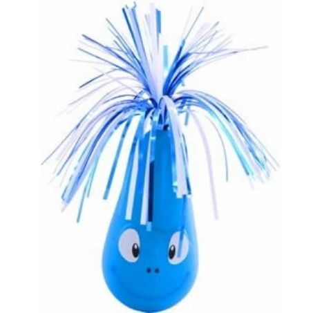 Flamingo Interaktivní hračka pro kočky houpací Crazy Frog modrá 6,5x20cm