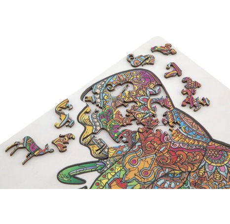 Dřevěné puzzle Slon 132 dílků