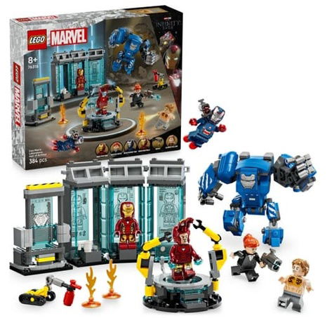LEGO Marvel 76315 Iron Man a jeho laboratoř: Síň brnění