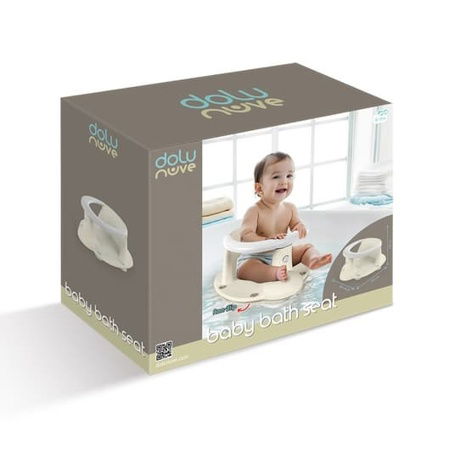 Dětské protiskluzové sedátko do vany, béžová, 16,5x37,5x30,5 cm