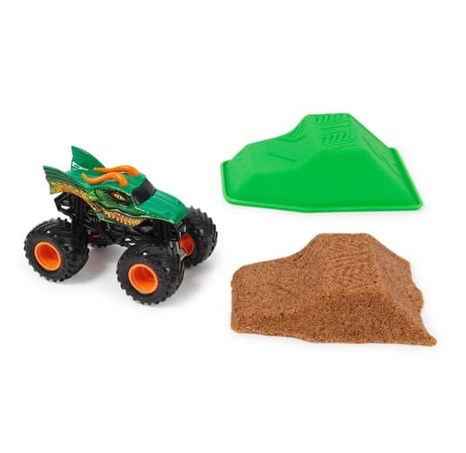 MONSTER JAM - sběratelský kovový model Monster Truck, Dragon set s doplňky, 1:64