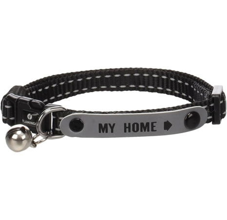 Flamingo Jaggo Obojek pro kočky černý