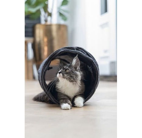 Designed by Lotte Tunel pro kočky antracitový 75x25x25cm