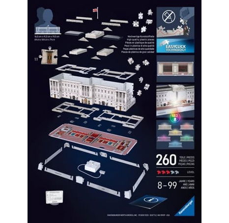 Iconics 3D puzzle Buckinghamský palác (Noční edice)